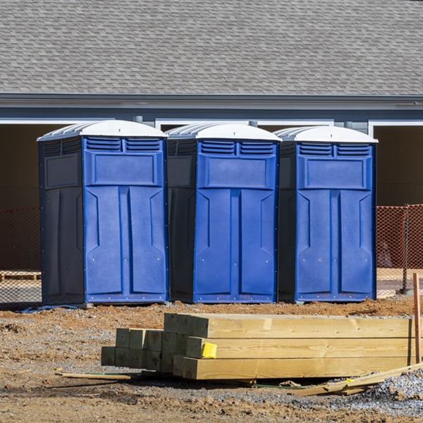 how can i report damages or issues with the portable toilets during my rental period in North Anson ME